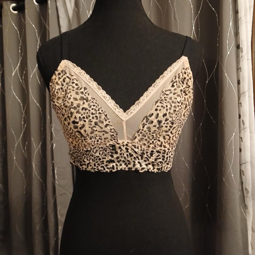 Victoria's Secret Animal Print Lace Bralette